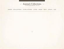 Tablet Screenshot of joannascollections.com